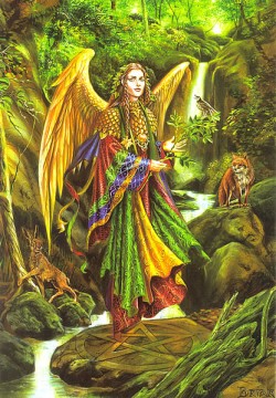 Picture of Archangel Uriel Greeting Card