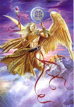 Picture of Archangel Raphael Greeting Card
