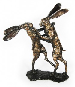 Picture of Boxing Hares Limited Edition (Paul Jenkins Foundry Bronze Sculpture)
