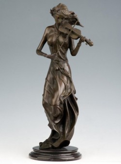 Picture of Violinist Bronze Statue 47 cm
