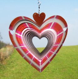 Picture of Heart Designer Wind Spinner