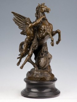 Picture of Perseus and the Pegasus Bronze Statue