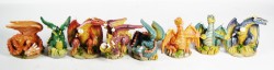 Picture of Set of 8 Little Dragons