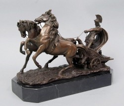 Picture of Chariot Race Bronze Figurine (Medium)