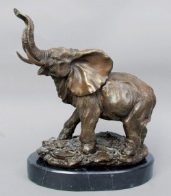 Picture of Elephant Bronze Sculpture