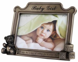 Picture of Baby Girl Bronze Frame (NEW RELEASE)