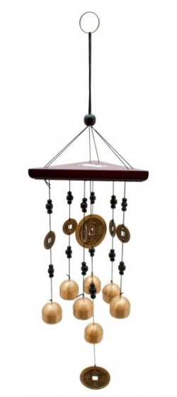 Picture of Coins and Bells Brass Wind Chime (Mandala)