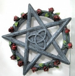 Picture of Rose Pentagram Wall Plaque
