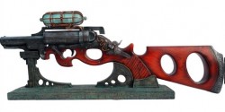 Picture of The Annialator Steampunk Rifle and Display Stand