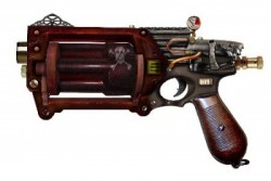 Picture of Big Daddy Steampunk Pistol and Display Stand
