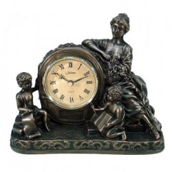 Picture of Lady with Children Antique Bronze Clock (Juliana)