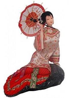 Picture of Chinese Doll - Lady with Parasol