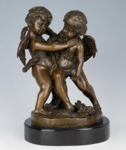Picture of Two Cherubs Bronze Figurine