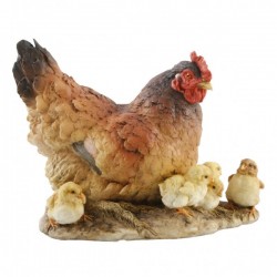 Picture of Mother Hen with Chicks Ornament (Naturecraft)