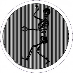 Picture of Skeleton Animated Suncatcher Wind Spinner