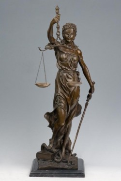 Picture of Lady Justice Bronze Statue