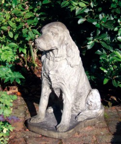 Picture of Spaniel Stone Dog Statue