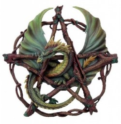 Picture of Forest Dragon Pentagram Wall Plaque (Anne Stokes)
