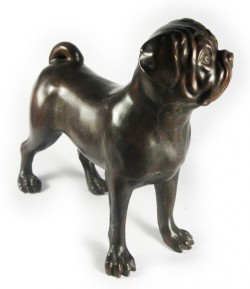 Picture of Pug Bronze Statue