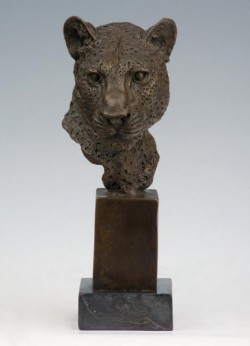 Picture of Leopard Bronze Bust