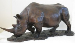 Picture of Black Rhino Bronze Figurine Limited Edition (Patrick Reynolds)