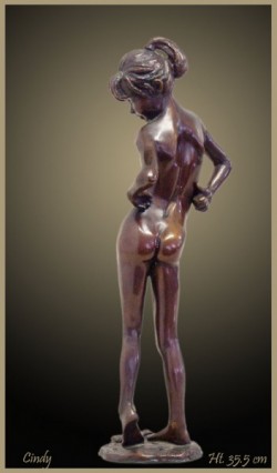 Picture of Cindy Bronze Girl Statue 36 cm Limited Edition (Patrick Reynolds)