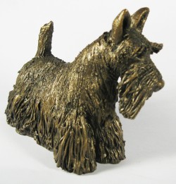 Picture of Scottie Standing Bronze Sculpture