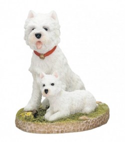 Picture of West Highland Terrier with Pup (Best of Breed)