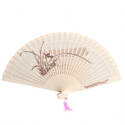 Picture of Orchid Sandalwood Scented Fan