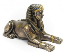 Picture of Bronze Egyptian Sphinx Figurine
