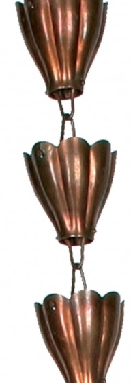 Picture of Rain Chain Tulip Down Pipe Ornament