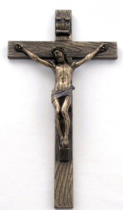 Picture of Jesus of Nazareth Cross Wall Plaque