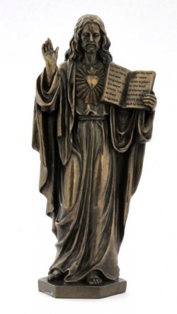 Picture of Sacred Heart of Jesus Bronze Figurine