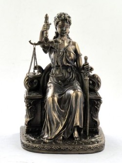 Picture of Lady Justice Bronze Figurine