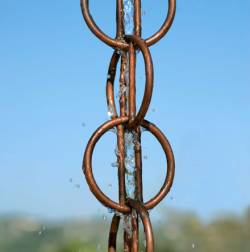 Picture of Rain Chain Ohm Copper Garden Ornament