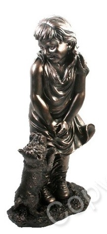Picture of Girl with Dog Statue Large 67 cm (Juliana)