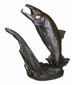 Picture of Salmon Leap Bronze Figurine