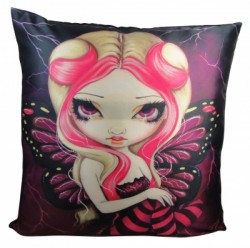 Picture of Pink Lightning Cushion (Jasmine Becket-Griffith) 42 cm