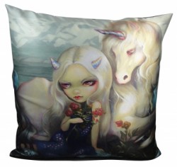 Picture of Fiona and The Unicorn Cushion (Jasmine Becket-Griffith) 42 cm
