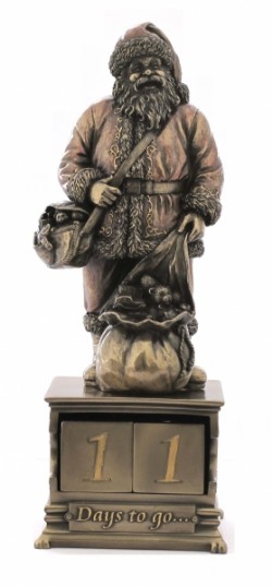 Picture of Santa Countdown Bronze Figurine (NEW RELEASE)