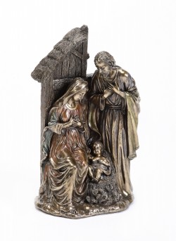 Picture of Holy Family Crib Bronze Figurine (GENESIS NEW RELEASE)