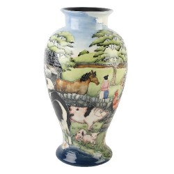 Picture of Farmyard Pattern Vase 14.5 inches (Old Tupton Ware)