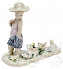 Picture of Puppy Love Porcelain Figurine (Juliana)