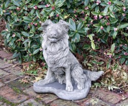 Picture of Collie Pup Stone Statue (NEW RELEASE)