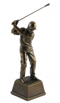 Picture of Golfer Back Swing Bronze Figurine 40 cm (Juliana)