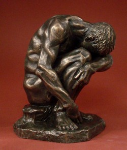 Picture of Crouching Man Bronze Figurine (Bartlett)