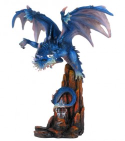 Picture of Crystal Keeper Blue Elder Dragon Figurine