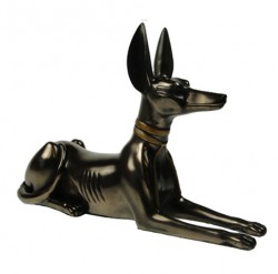 Picture of Anubis Bronze and Gold Figurine