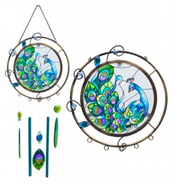 Picture of Stained Glass Peacock Windchime