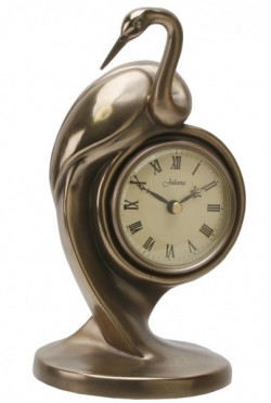 Picture of Bronze Crane Mantel Clock